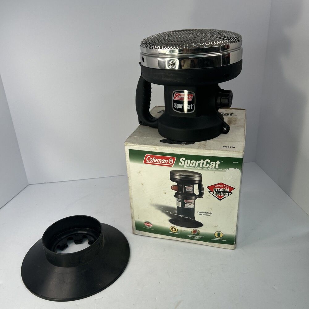 Coleman SportCat PerfecTemp Catalytic Propane Heater 5035 With Base & Box